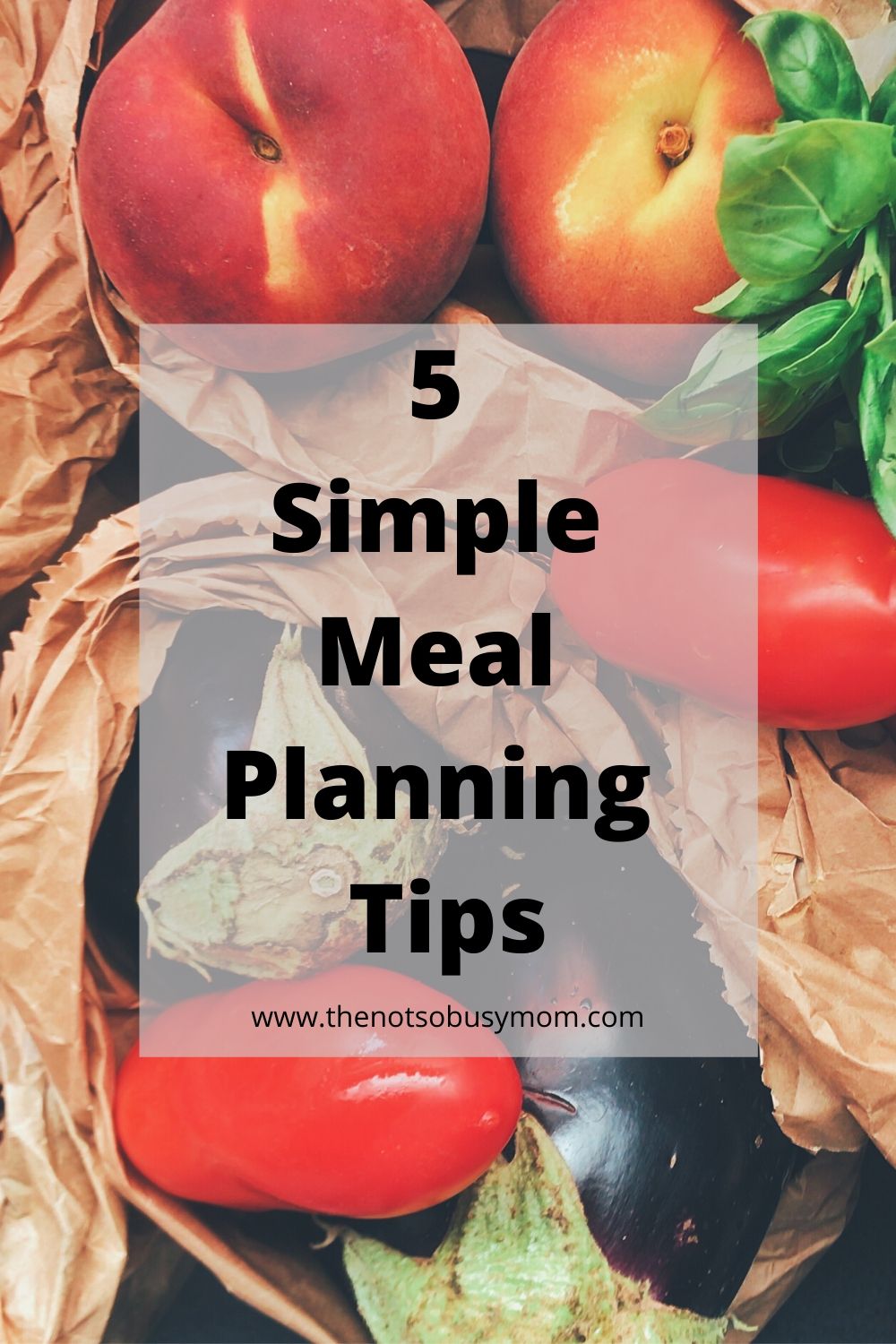 5 Meal Planning Tips